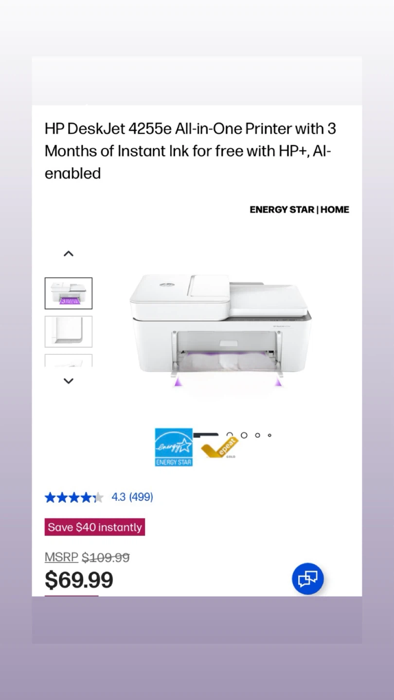 HP DeskJet 4255e All-in-One Printer