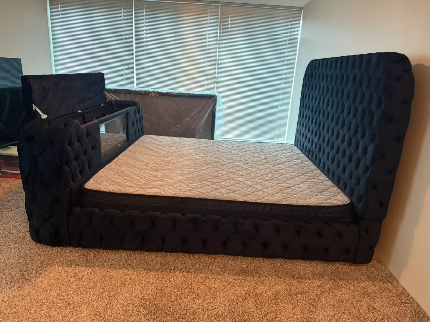 Cama King con colchón quality nuevo