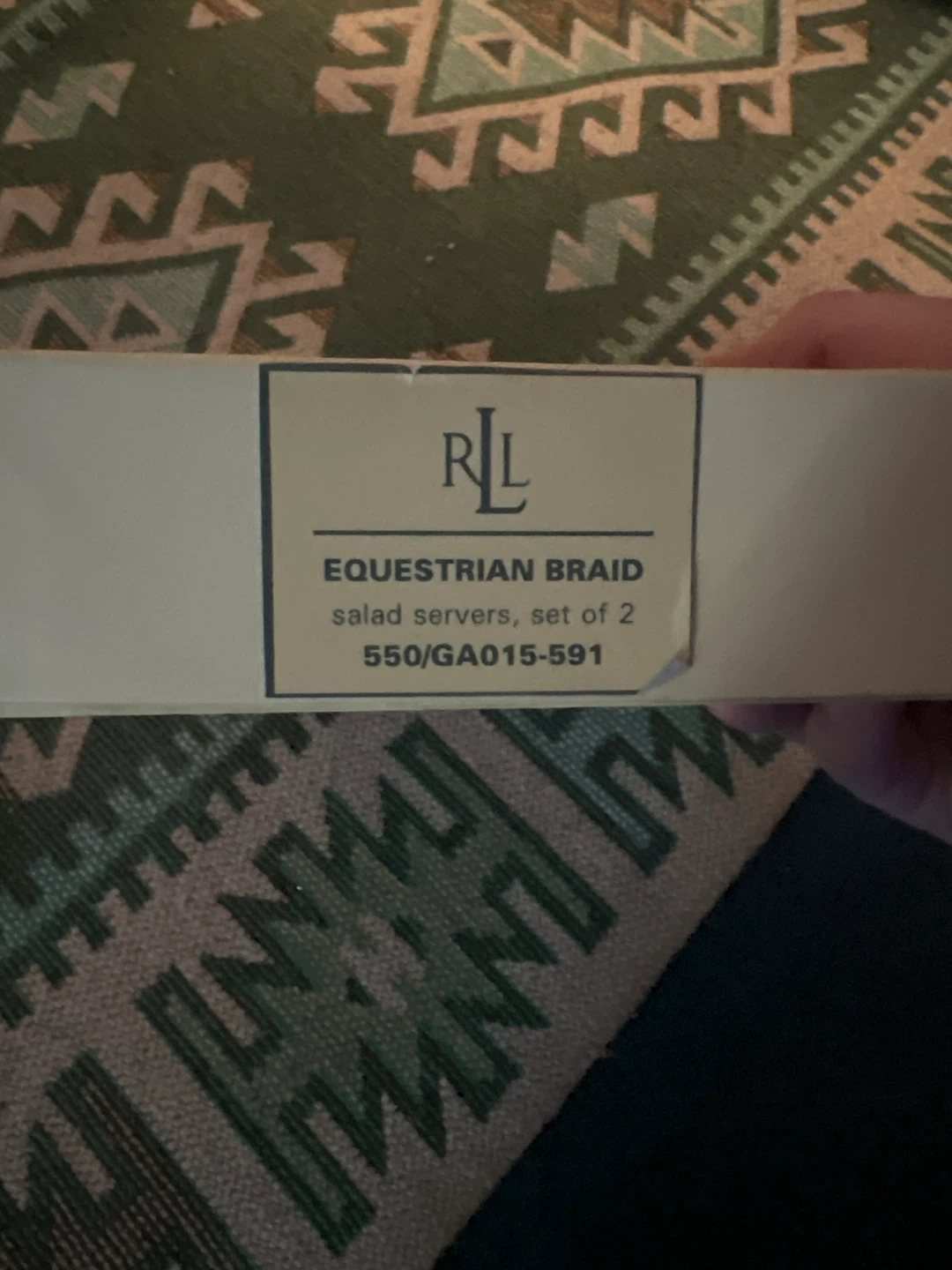 Ralph Lauren Equestrian Braid Salad Servers Set of 2 - photo 2