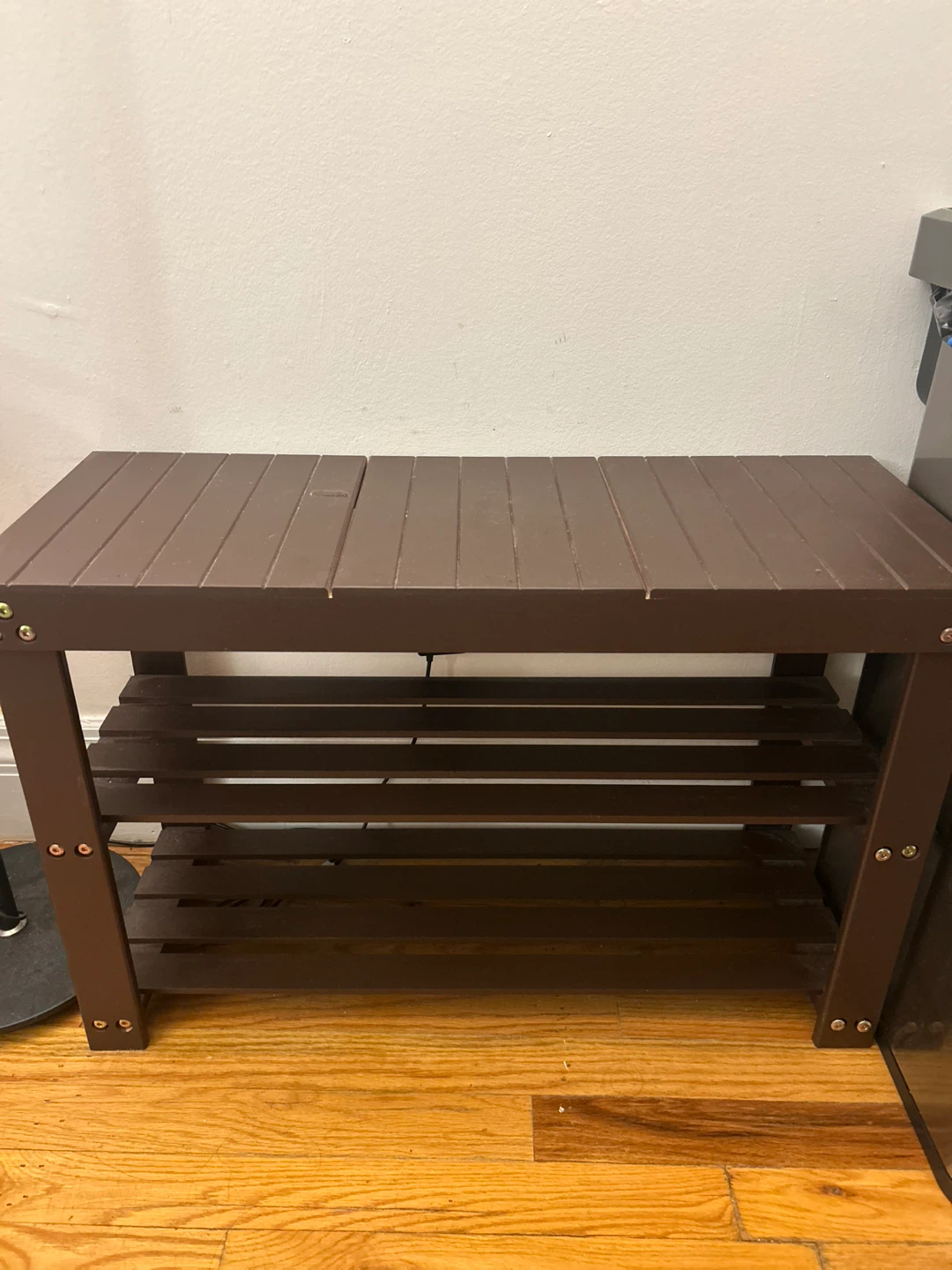 Wooden Shoe Rack Bench - photo 3