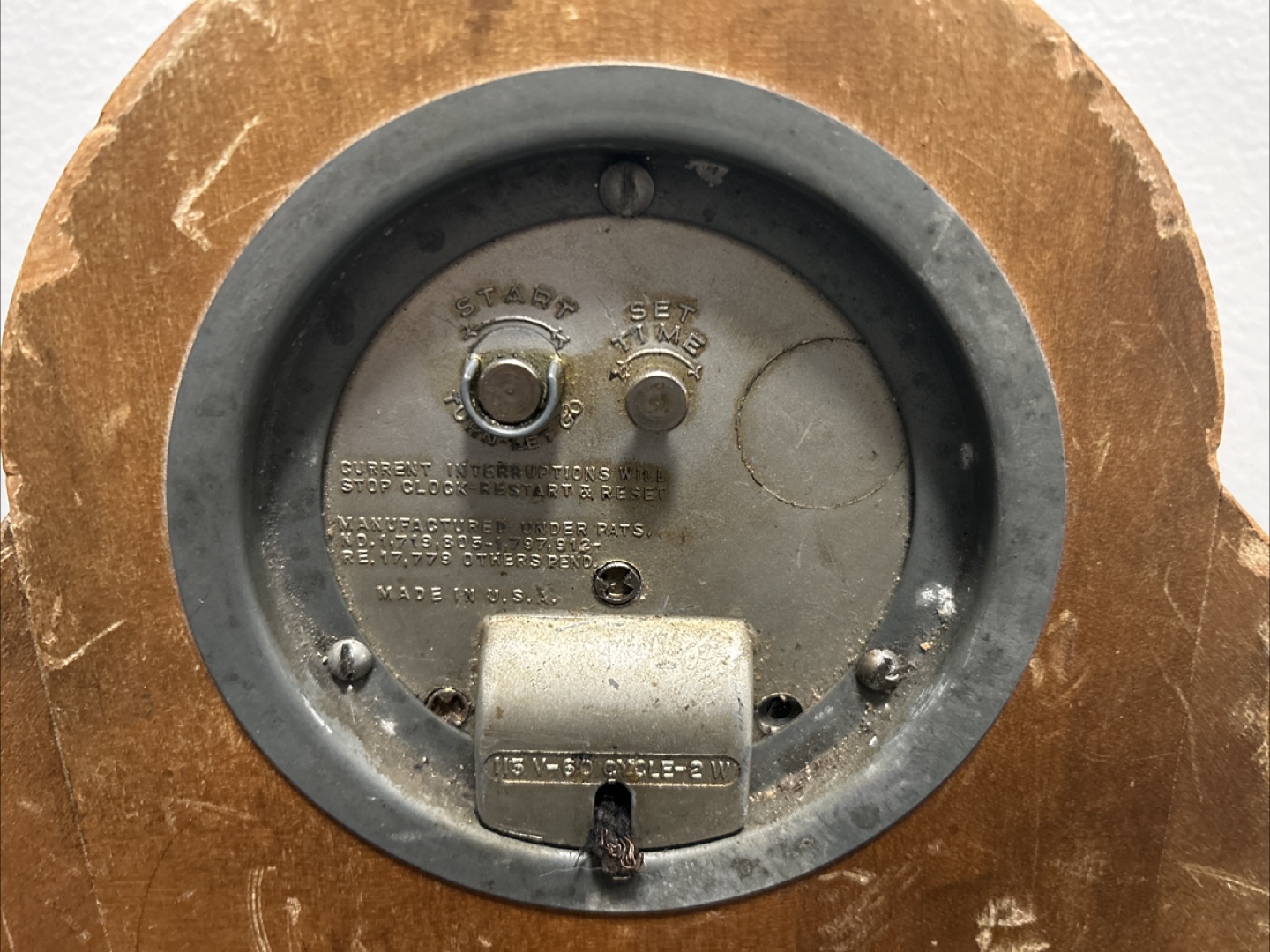 National Time Mantle Clock ( Needs repair ) - photo 3