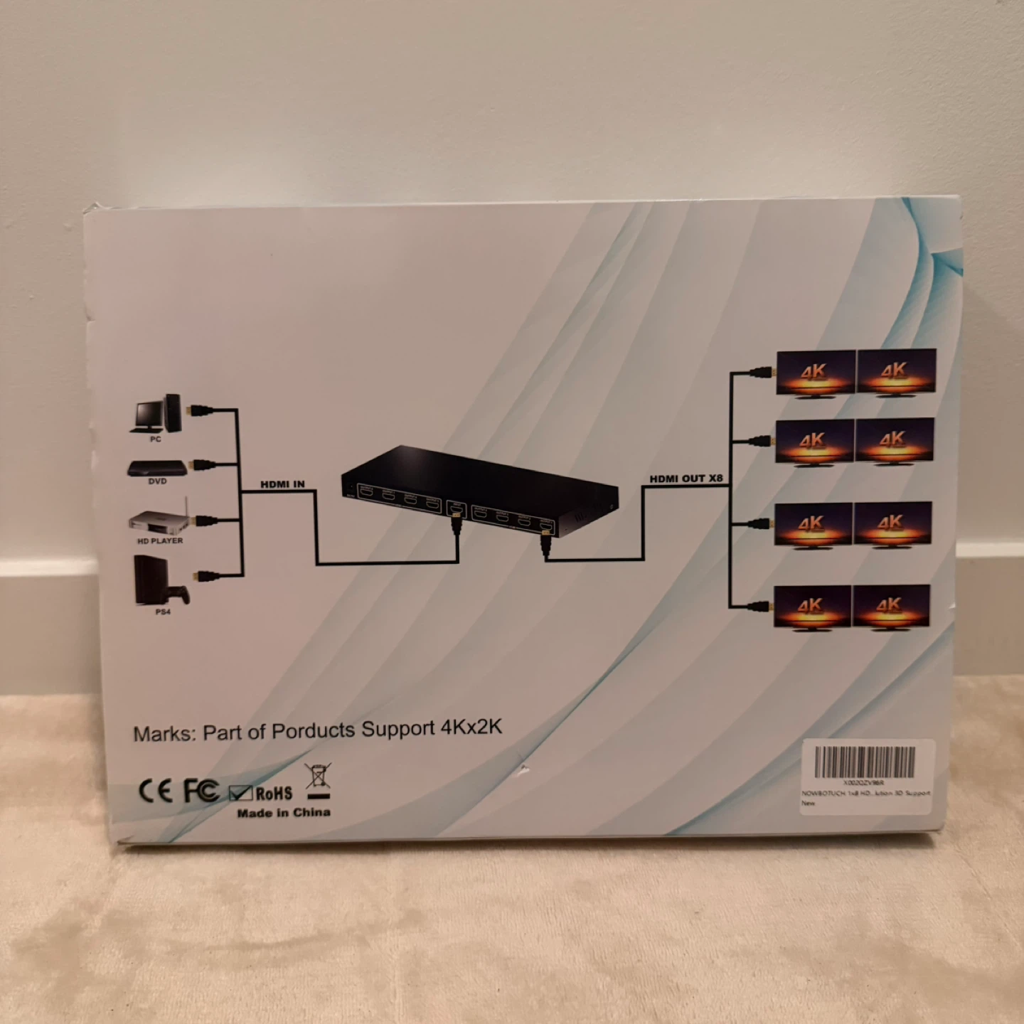 HDMI 4K 1x8 Splitter – 8 Output Ultra HD 4K Distributor - photo 2