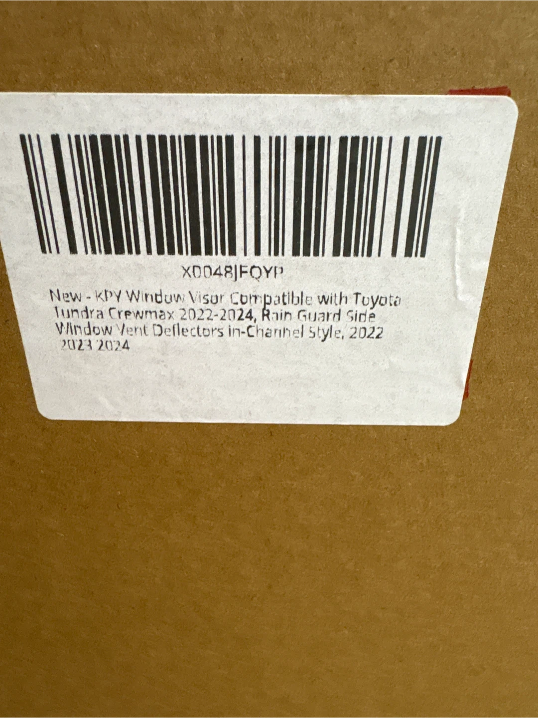 New - Window Visor for Toyota Tundra Crewmax 2022-2024 - photo 2