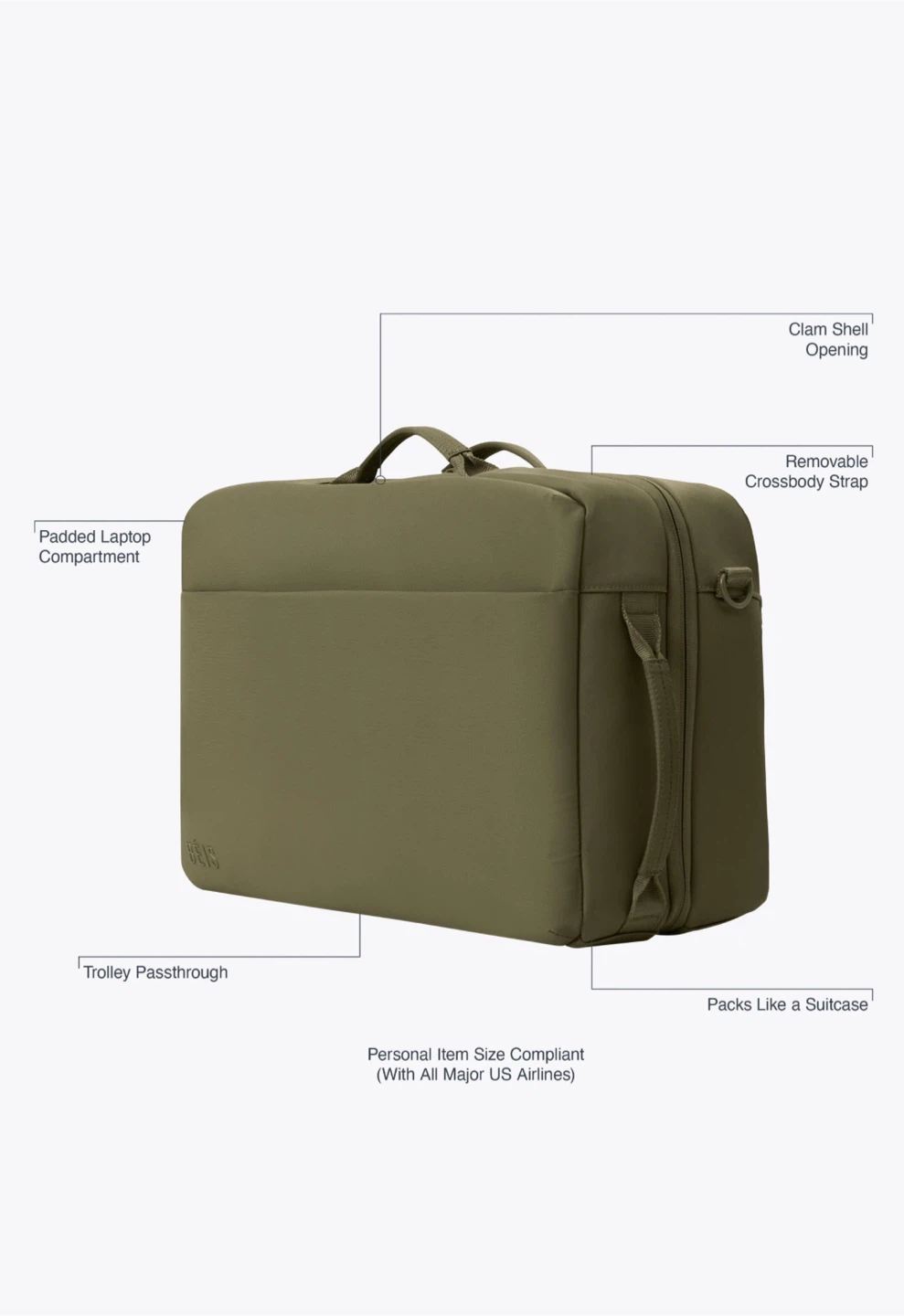 BEIS The Ultimate Duffle- Olive - photo 2