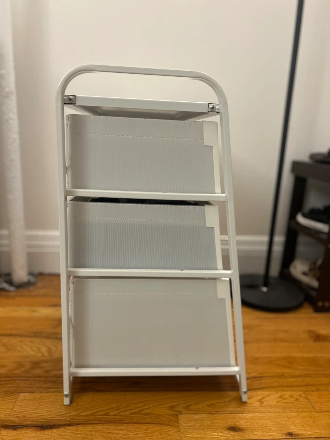 White 3-Drawer Storage Unit - photo 2