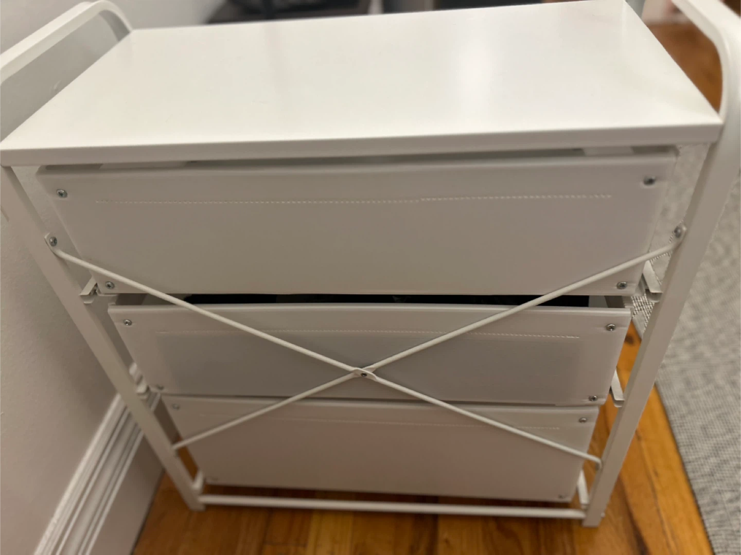 White 3-Drawer Storage Unit - photo 3