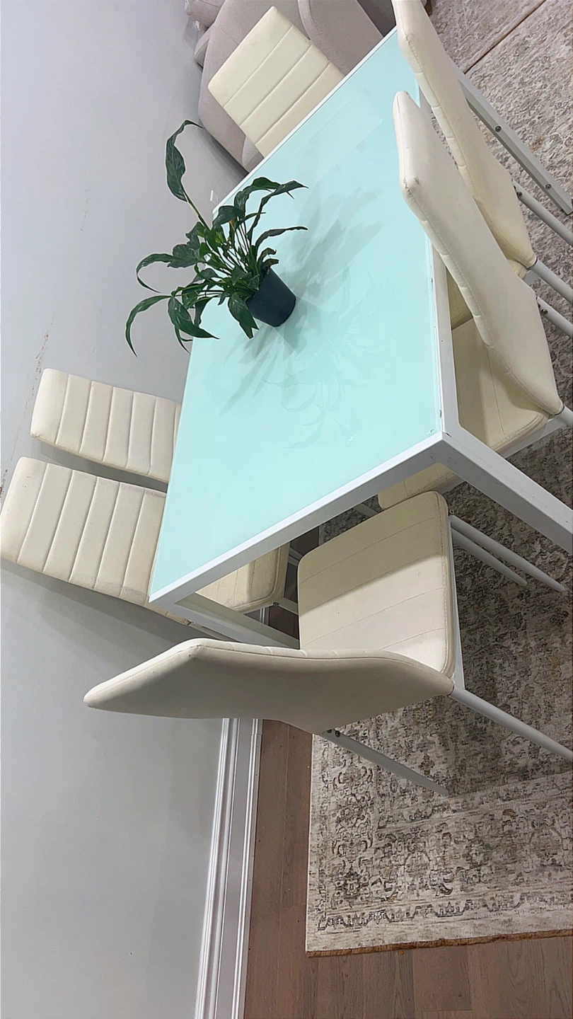 Dining Table Set with 6 Chairs