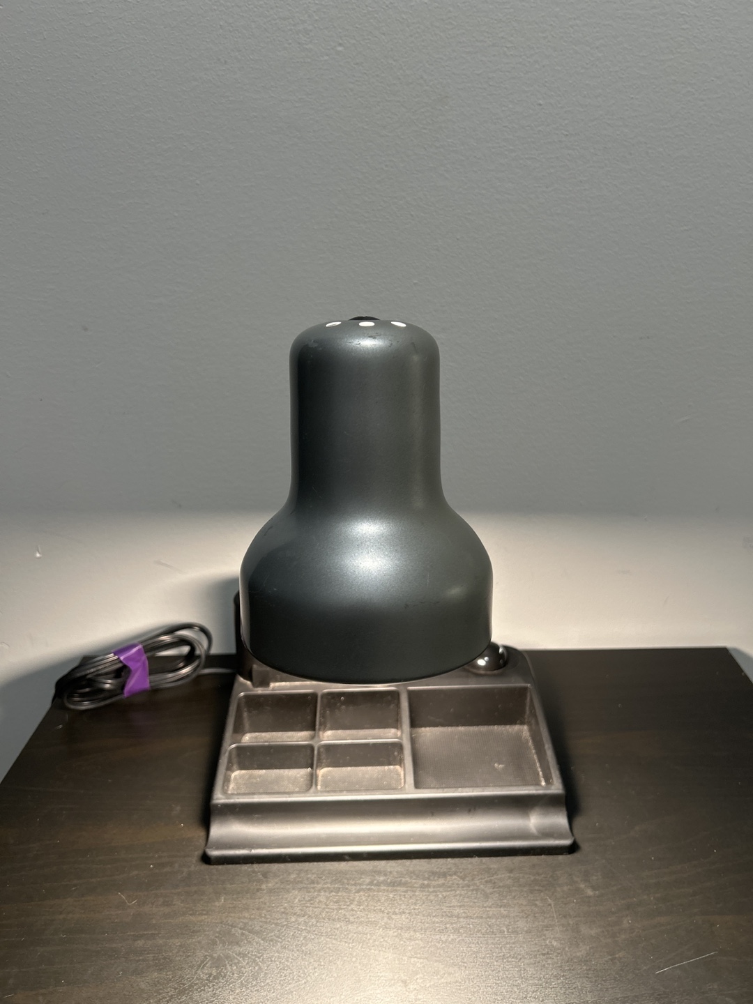 Black Adjustable Gooseneck Desk Lamp with Organizer Base - photo 2