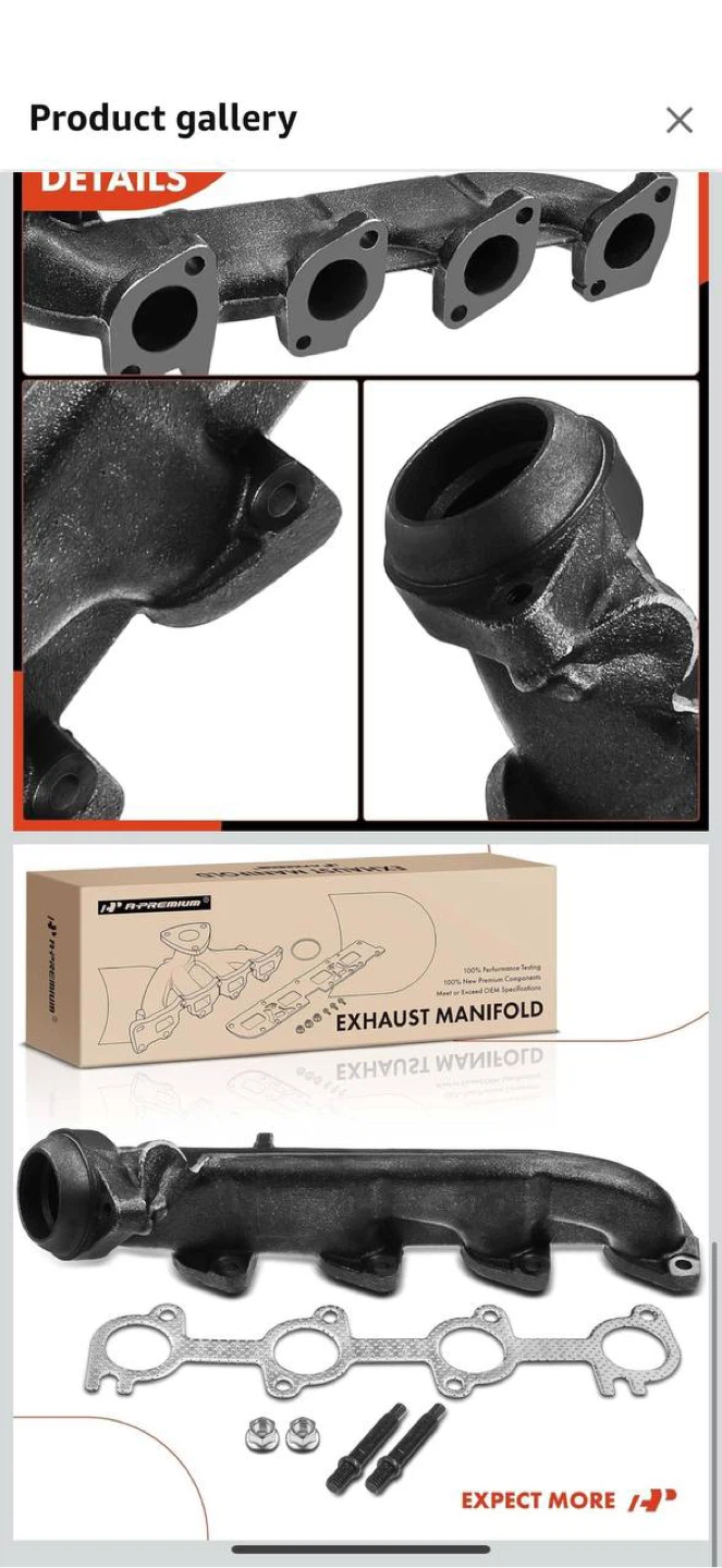 A-Premium Right Exhaust Manifold 5.4L Ford F-150 - photo 5