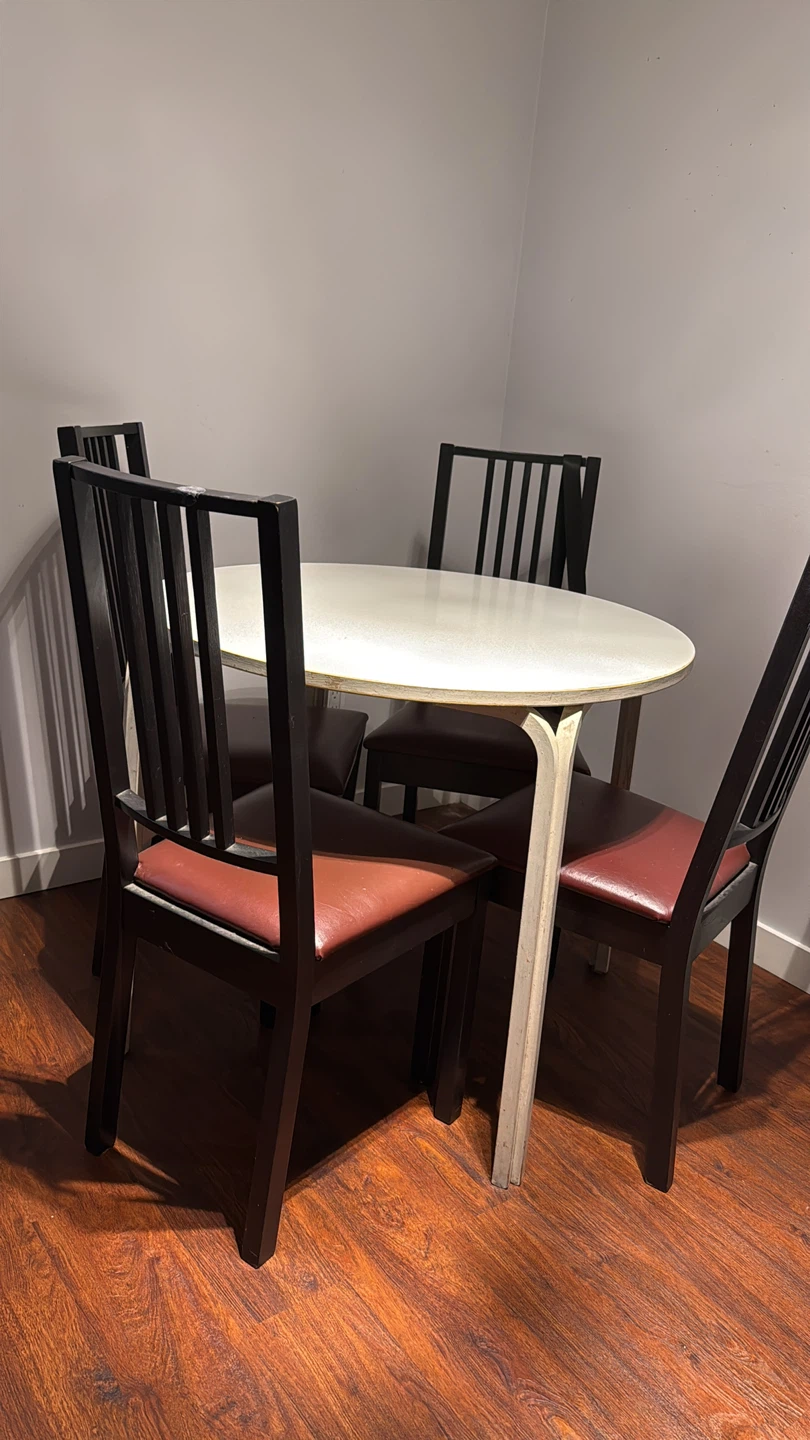 Round Dining Table with 4 Chairs - photo 3