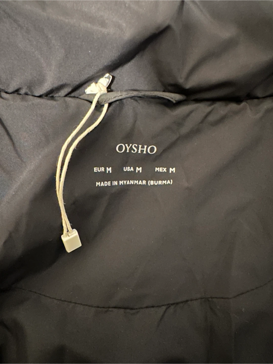 Oysho Puffer Jacket - Tweed & Black - Size M - photo 3