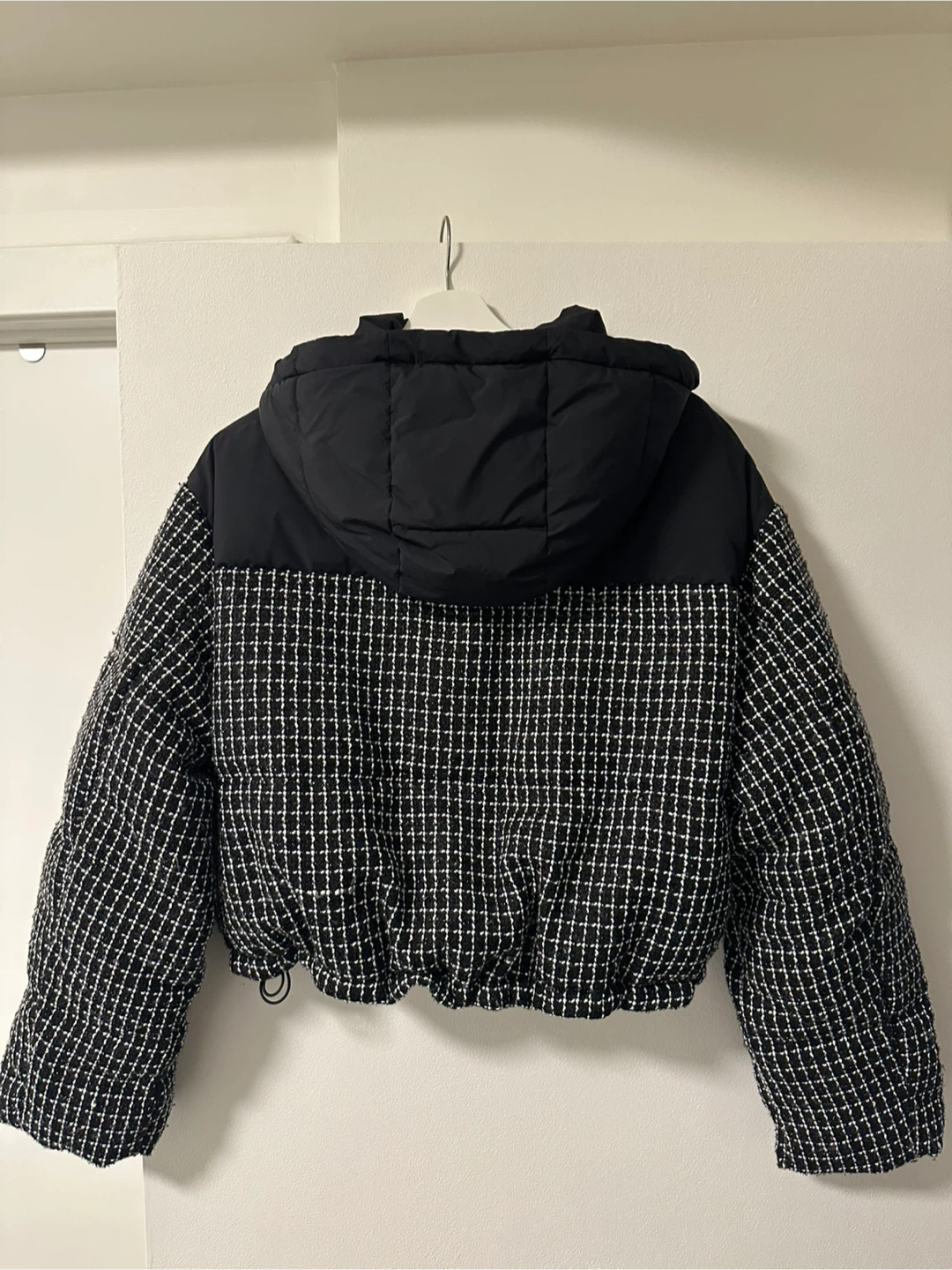 Oysho Puffer Jacket - Tweed & Black - Size M - photo 2