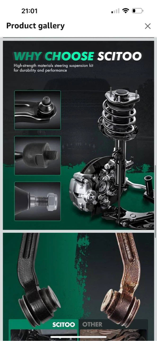 SCITOO Inner & Outer Tie Rod Ends + Adjusting Sleeves — Open Box - photo 4