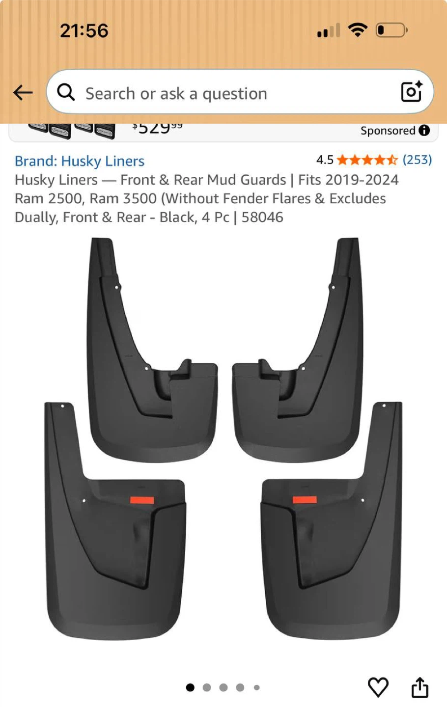 Husky Liners Mud Guards for Ram 2500 / 3500 (19/24)