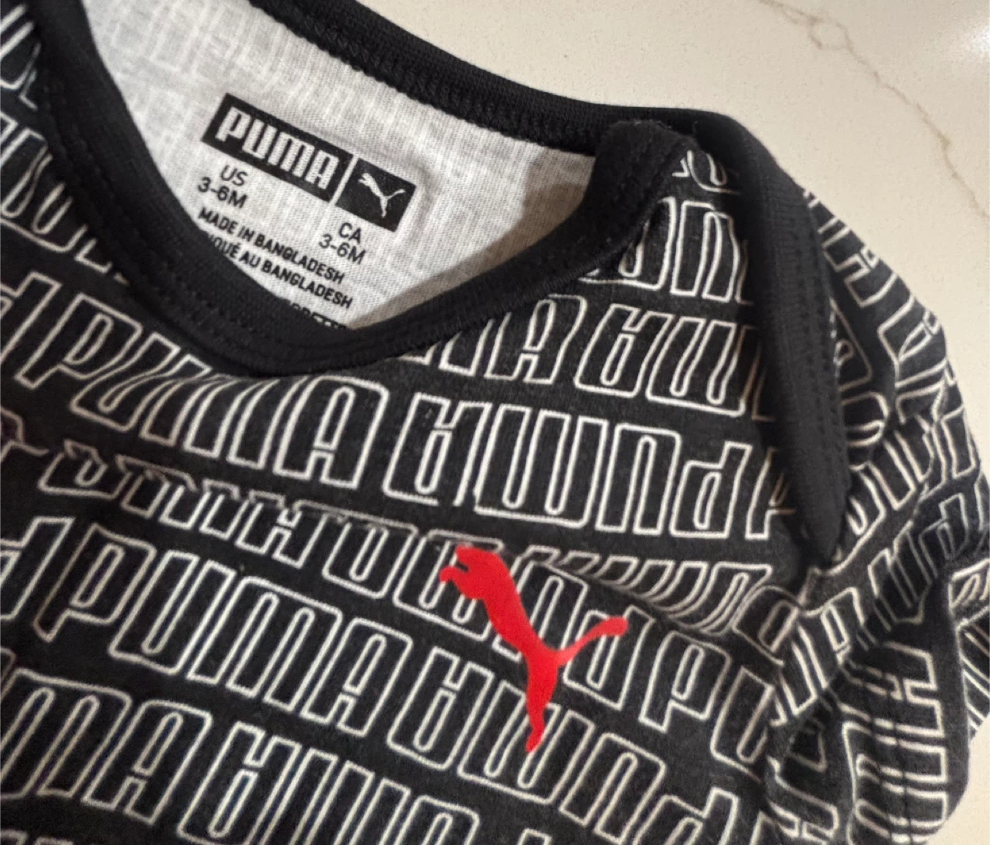 Puma Baby Onesie 3-6M. Like New - photo 2