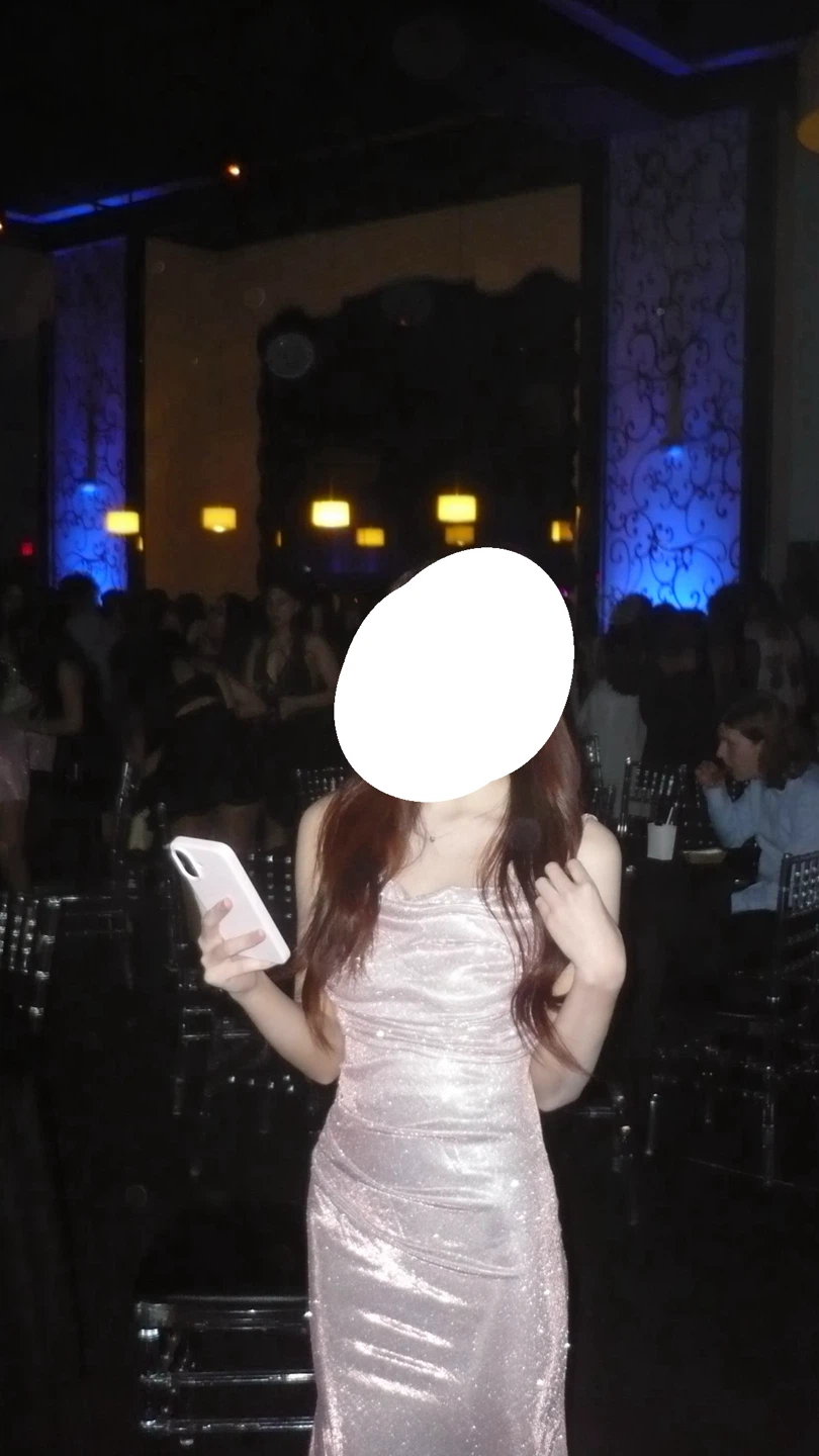 Prom/Semi Sparkly Pink Maxi Dress (2XS) - photo 3
