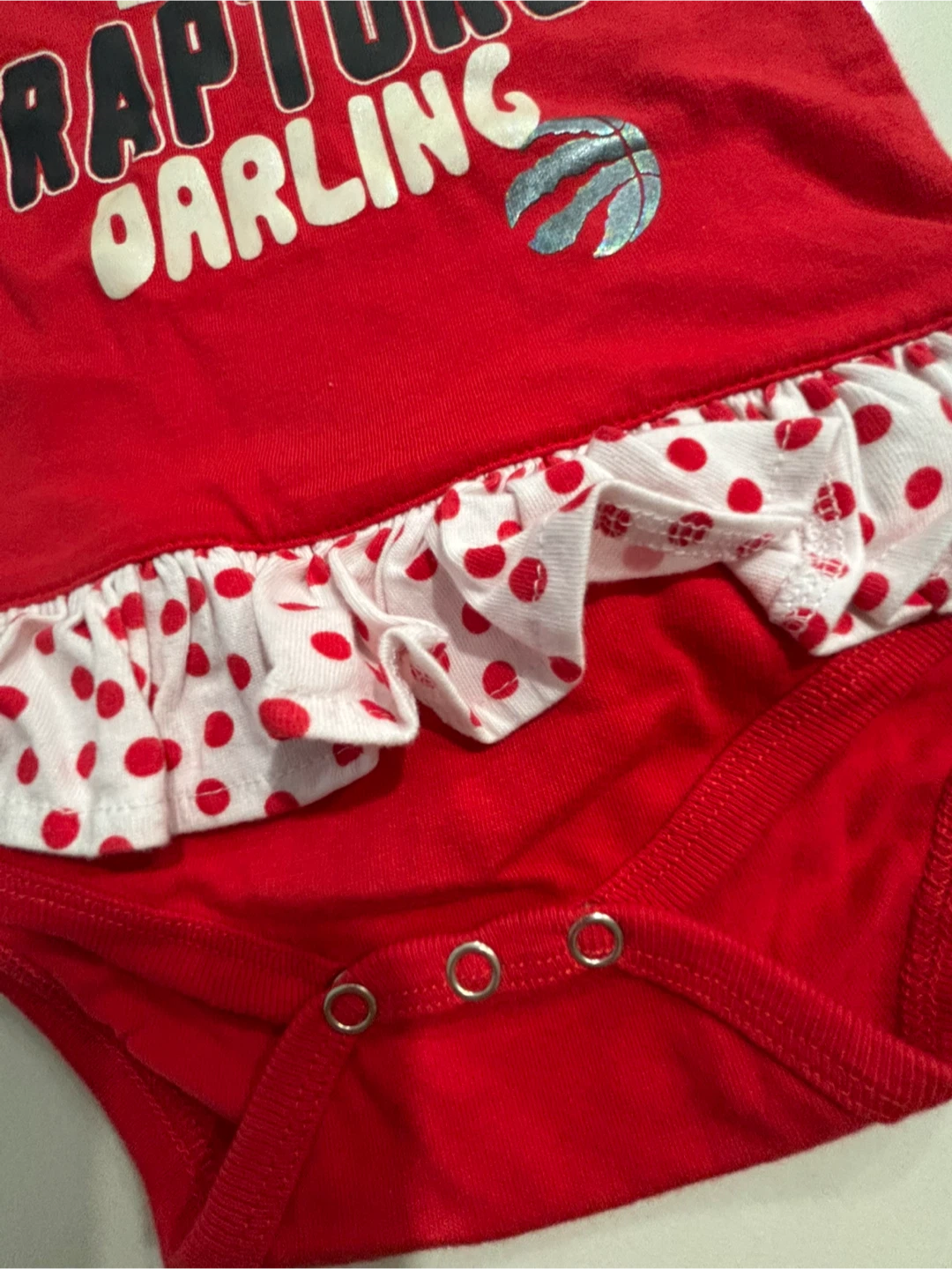 Toronto Raptors Little Darling Baby Bodysuit 12M - photo 2