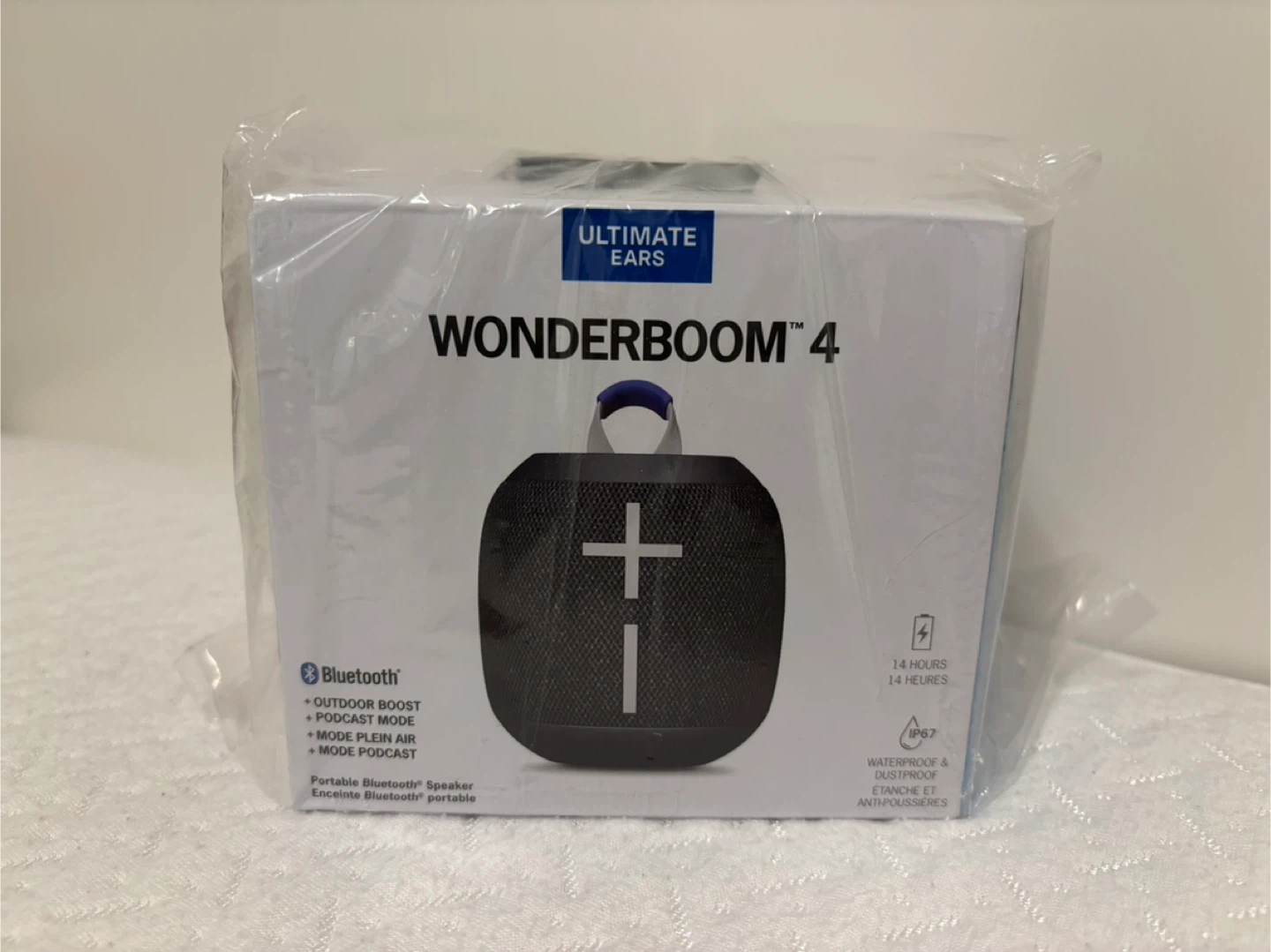 BNWT Ultimate Ears WONDERBOOM 4 Portable Bluetooth Speaker