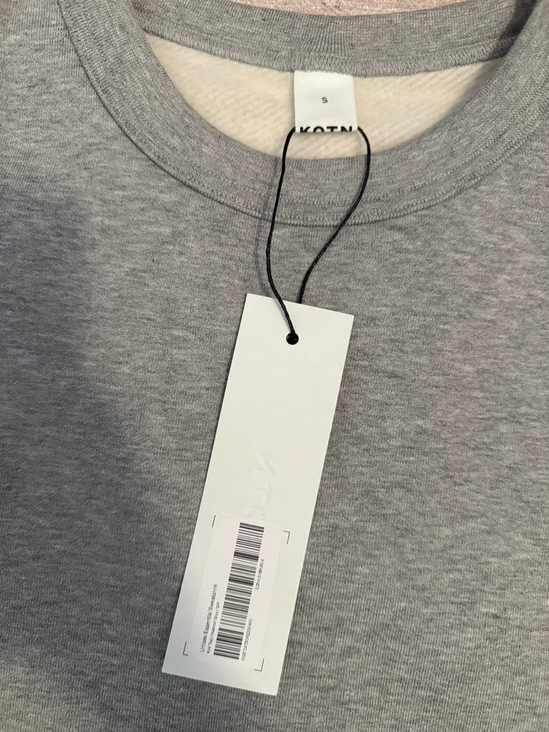 BNWT Kotn Size M (unisex sizing) Grey Sweatshirt - photo 2