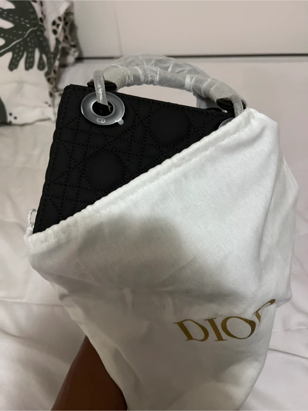 Dior Black Quilted Lady Dior Handbag - photo 4
