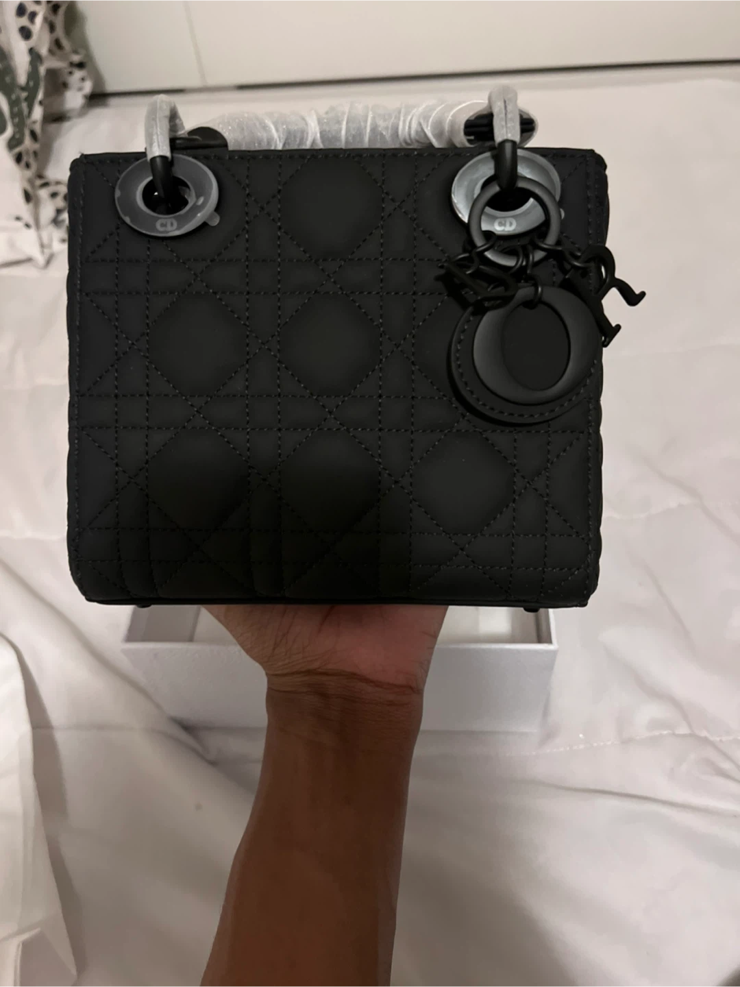Dior Black Quilted Lady Dior Handbag - photo 5
