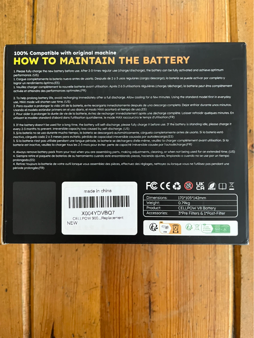 Dyson High Capacity Battery Replacement (New In Box - photo 3