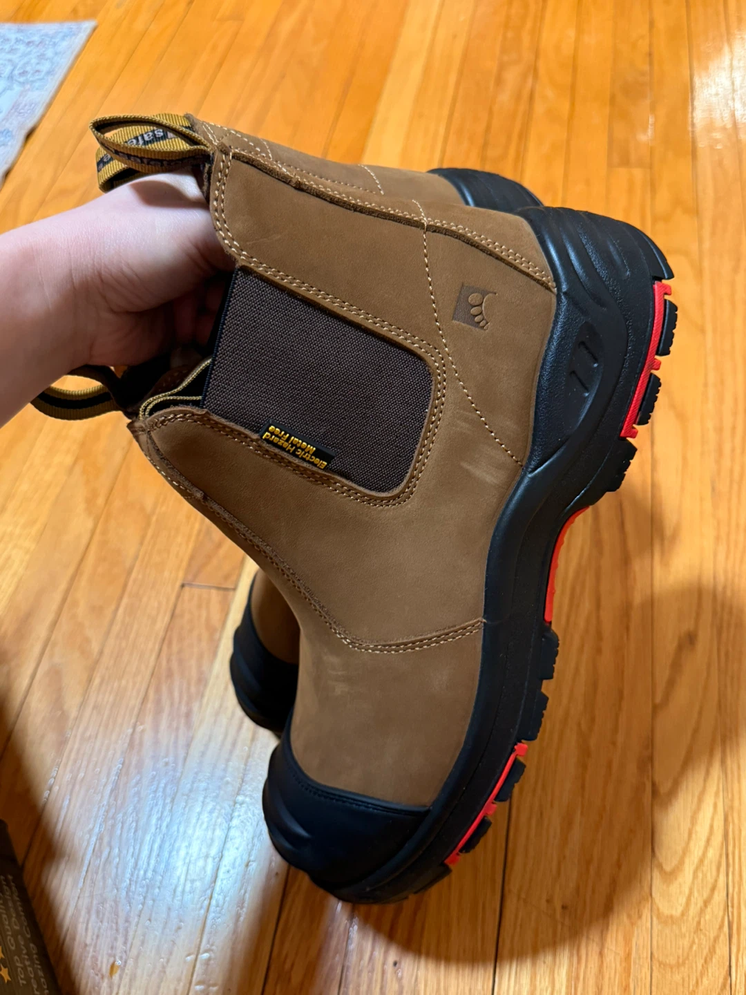 Safetoe Brown Suede Work Boots - Size 10 - photo 4