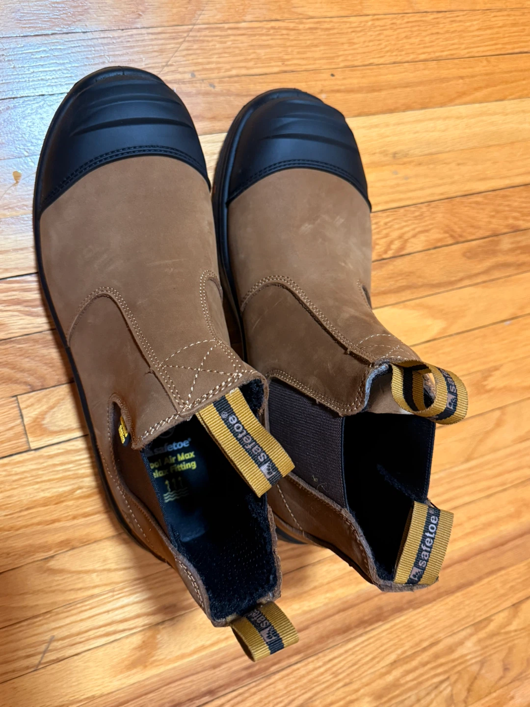 Safetoe Brown Suede Work Boots - Size 10 - photo 2