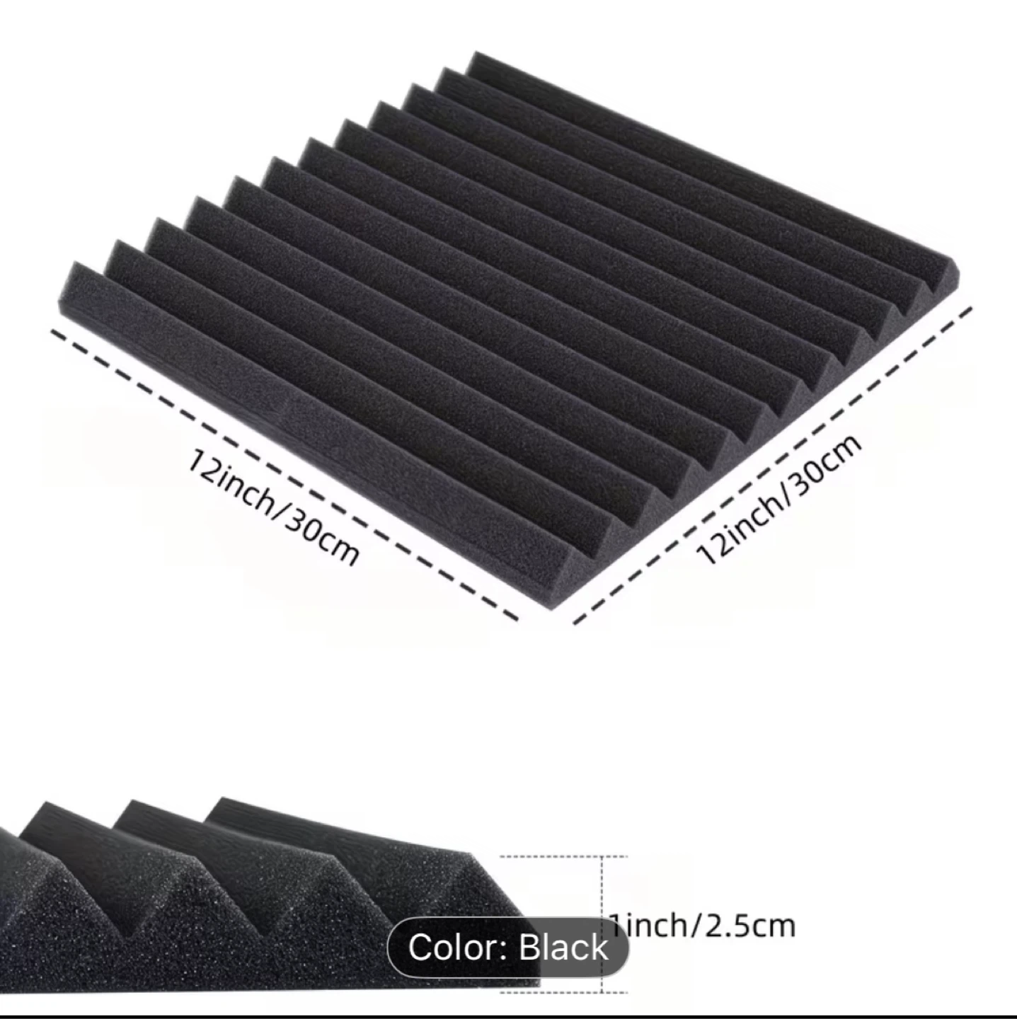 HERTER 24 PCS Acoustic Foam Panels - photo 2