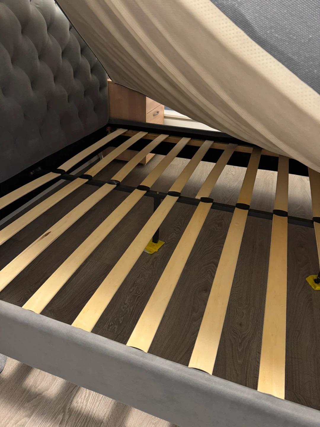 Queen bed frame with mattress- frame only $220 - photo 5
