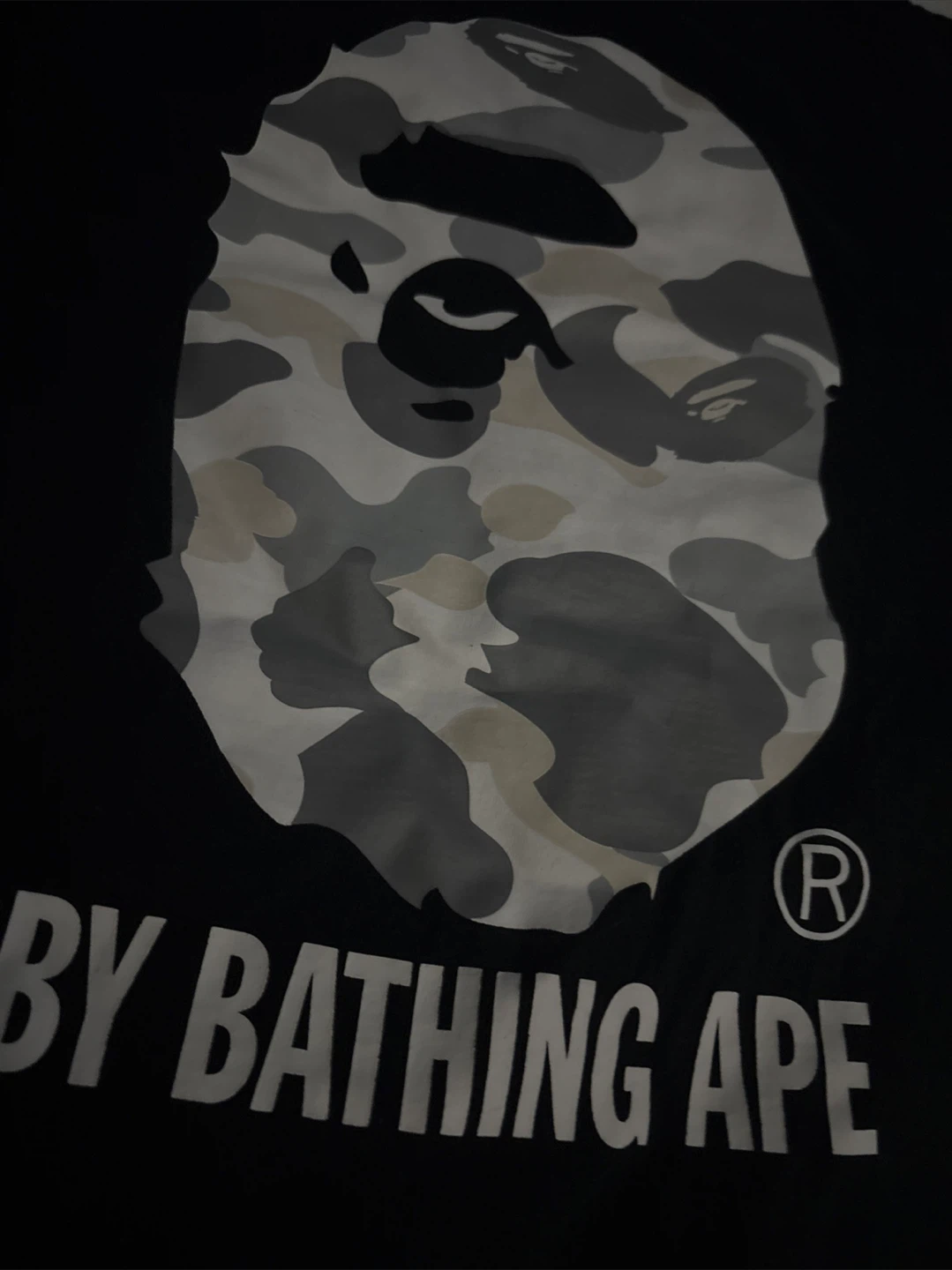 A Bathing Ape BAPE Camo Ape Head T-Shirt - Black - Size S - photo 2