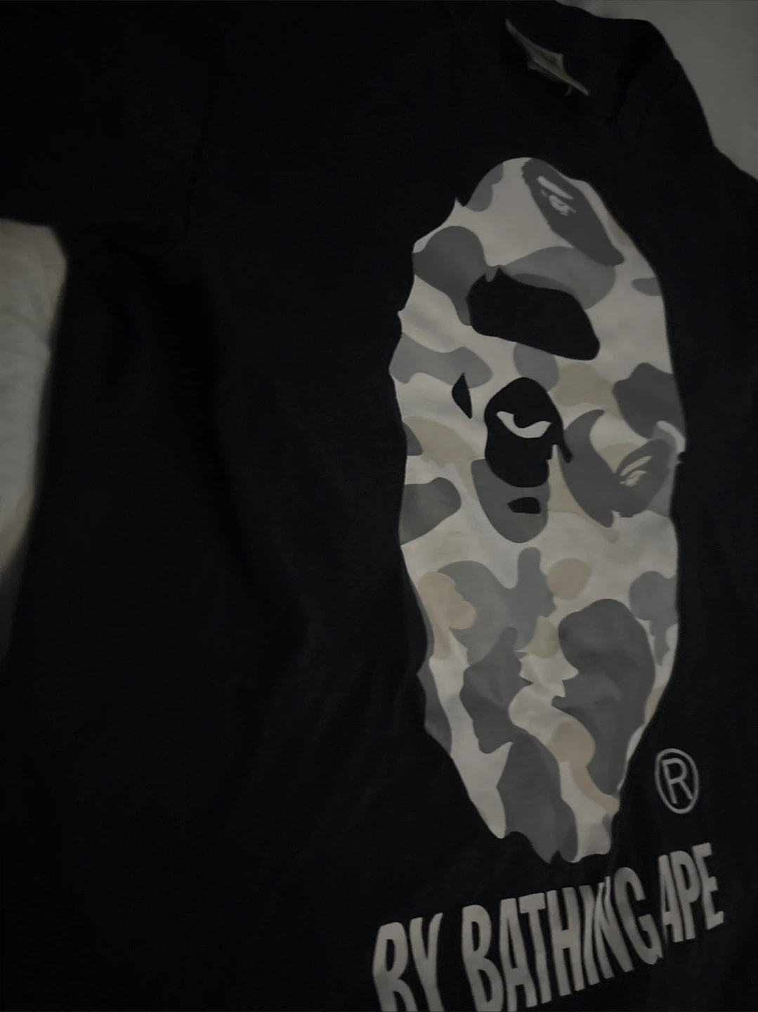 A Bathing Ape BAPE Camo Ape Head T-Shirt - Black - Size S - photo 5
