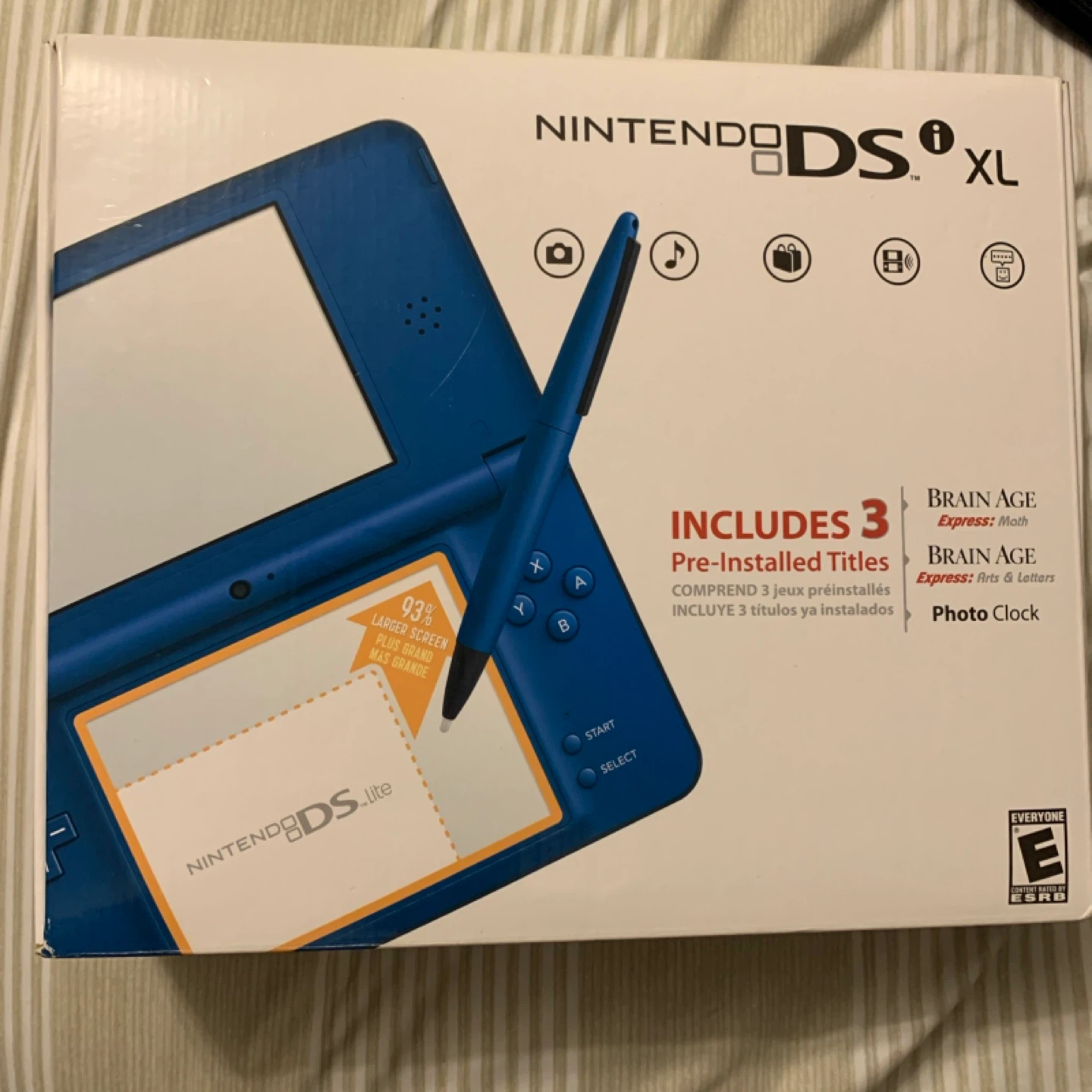 Nintendo DSi XL Blue Handheld Console