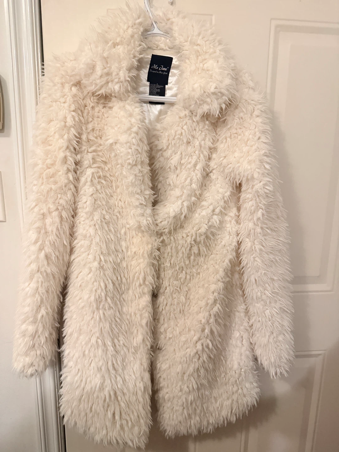 Cream Shaggy Faux Fur Coat - photo 2