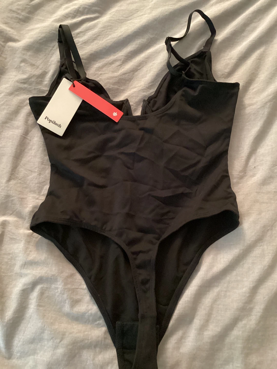 NWT small Deep V Neck Black Shapewear Bodysuit - photo 5