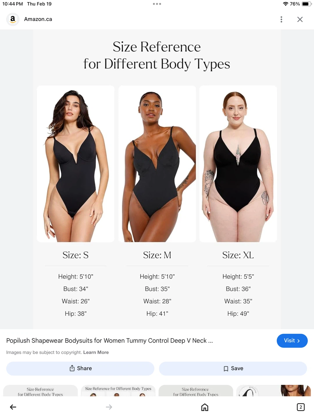 NWT small Deep V Neck Black Shapewear Bodysuit