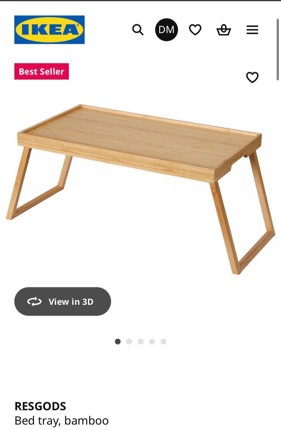 Bed Tray bamboo - IKEA Resgods