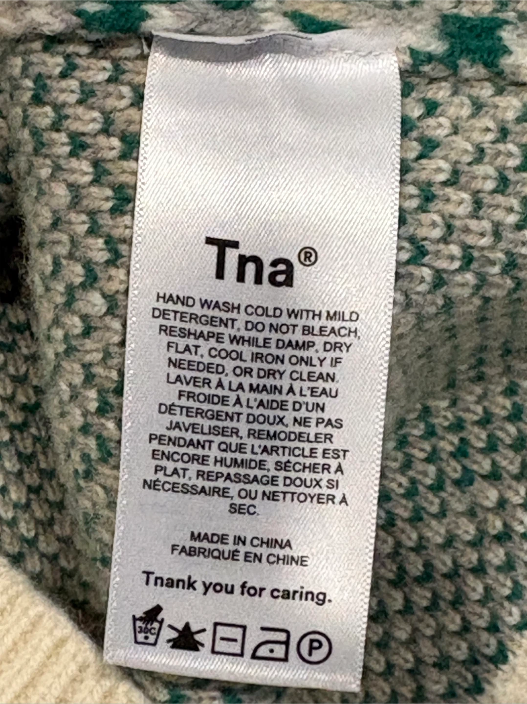 Tna medium Fair Isle 100% wool Knit Vest - photo 2