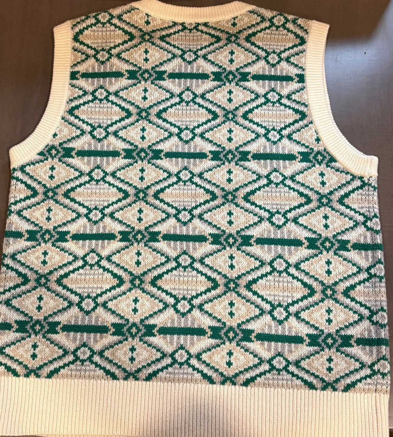 Tna medium Fair Isle 100% wool Knit Vest - photo 3