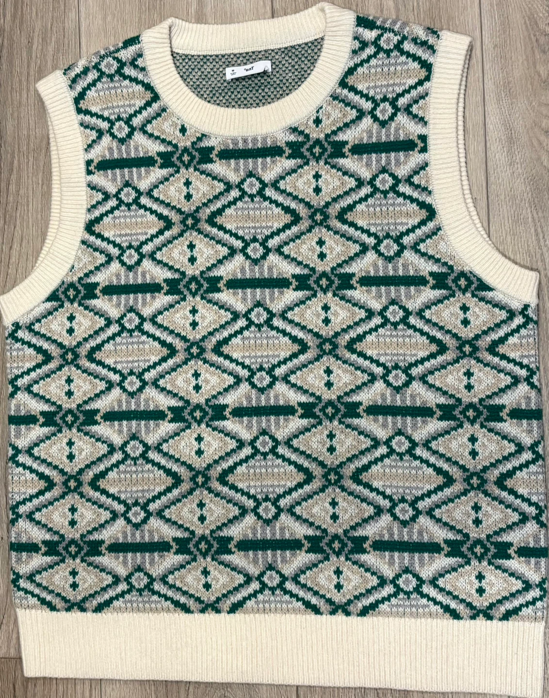 Tna medium Fair Isle 100% wool Knit Vest