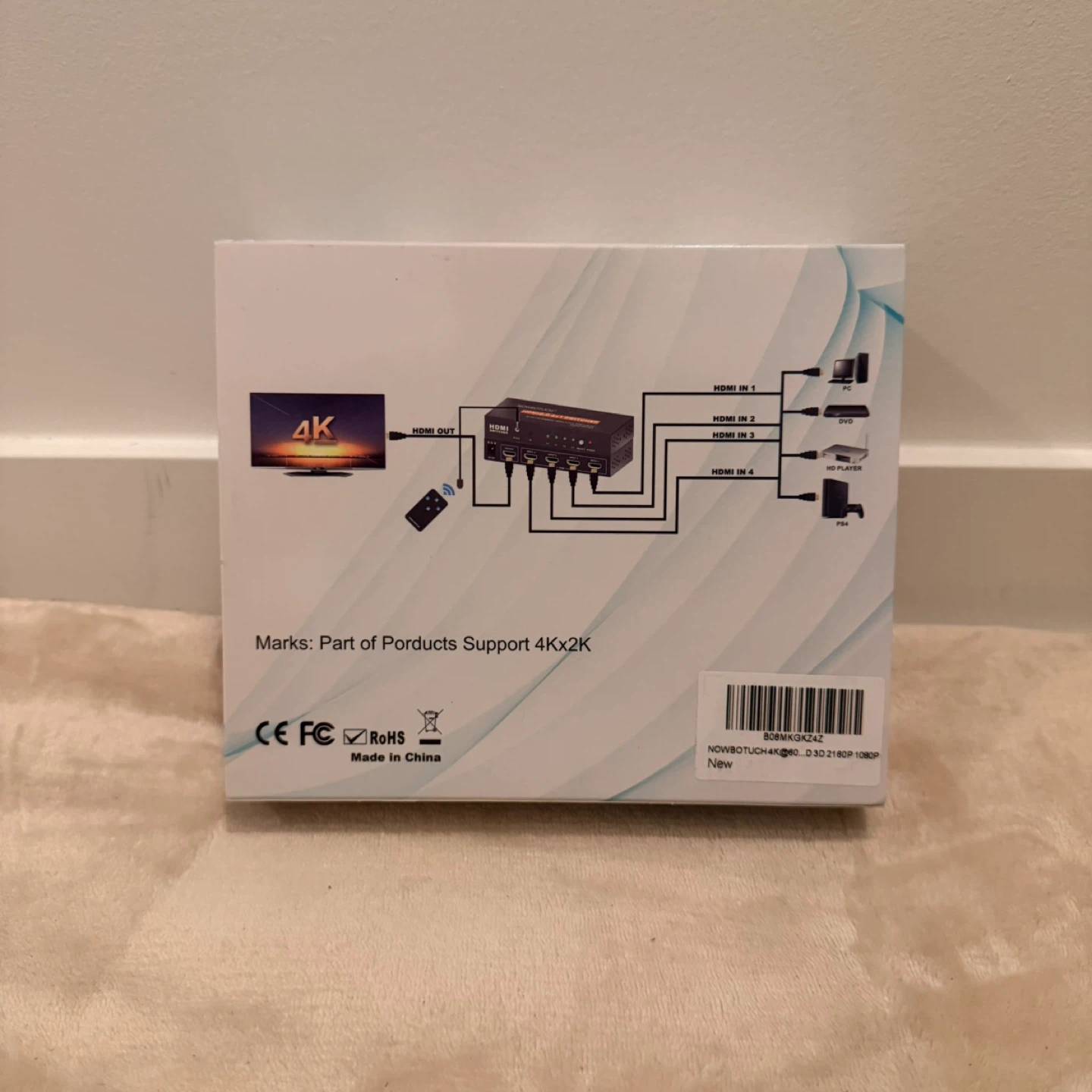 HDMI 2.0 4x1 Switch – 4K 60Hz – 4 Port HDMI Switcher - photo 4