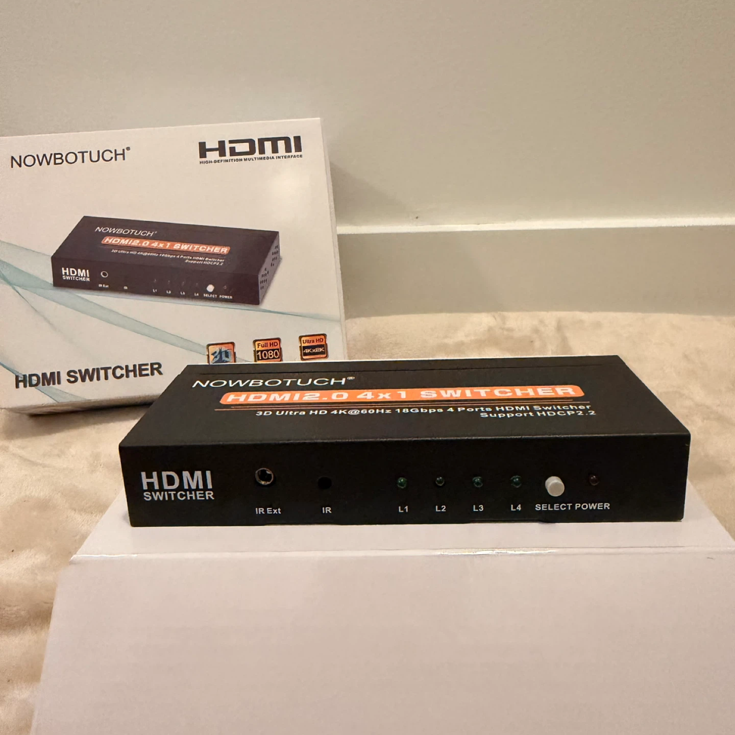 HDMI 2.0 4x1 Switch – 4K 60Hz – 4 Port HDMI Switcher
