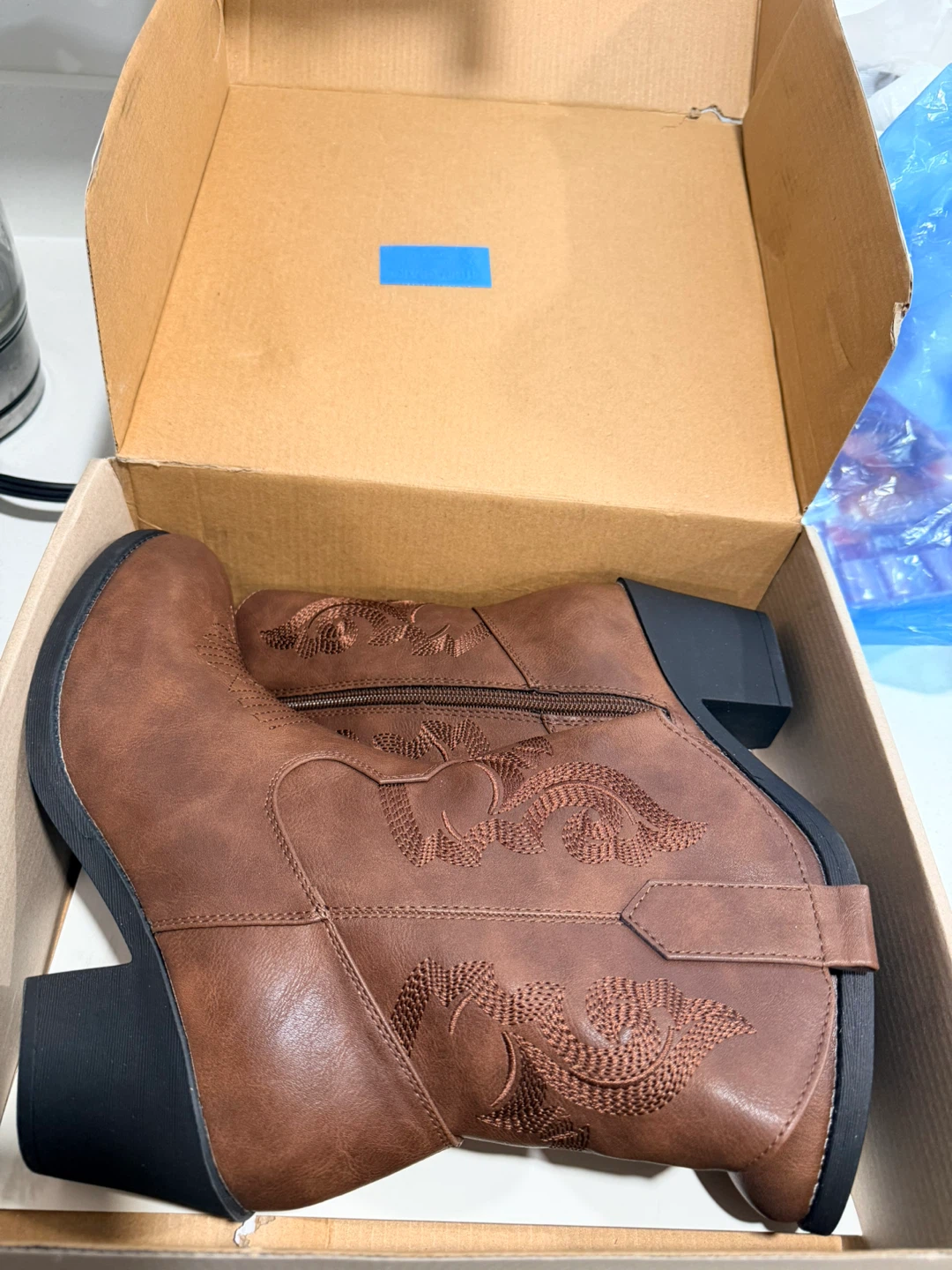 Women's The Western Cowboy Cowgirl Boots - Brown, Size 8 - photo 5