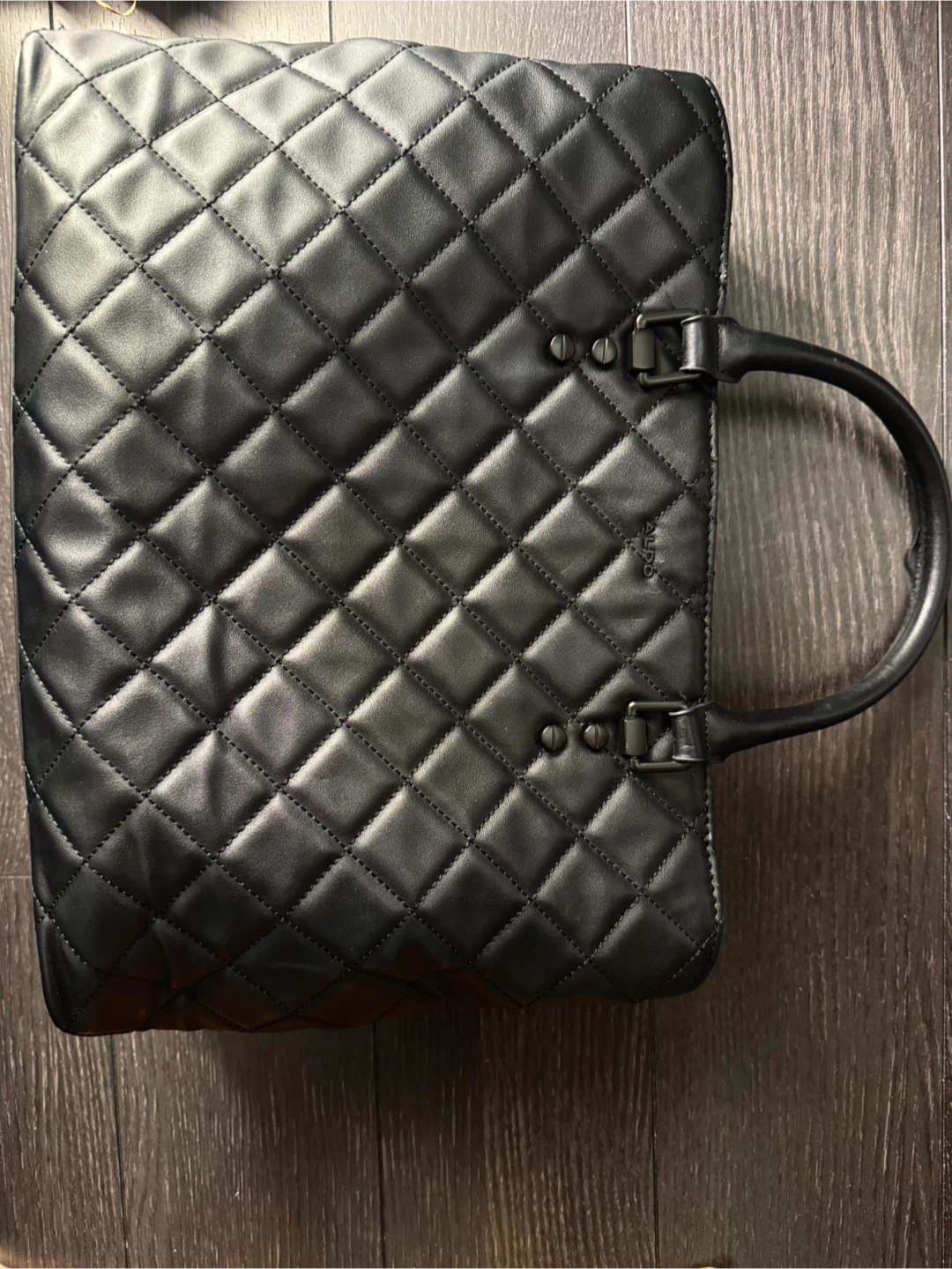 ALDO Quilted Faux leather Bag/holds laptop
