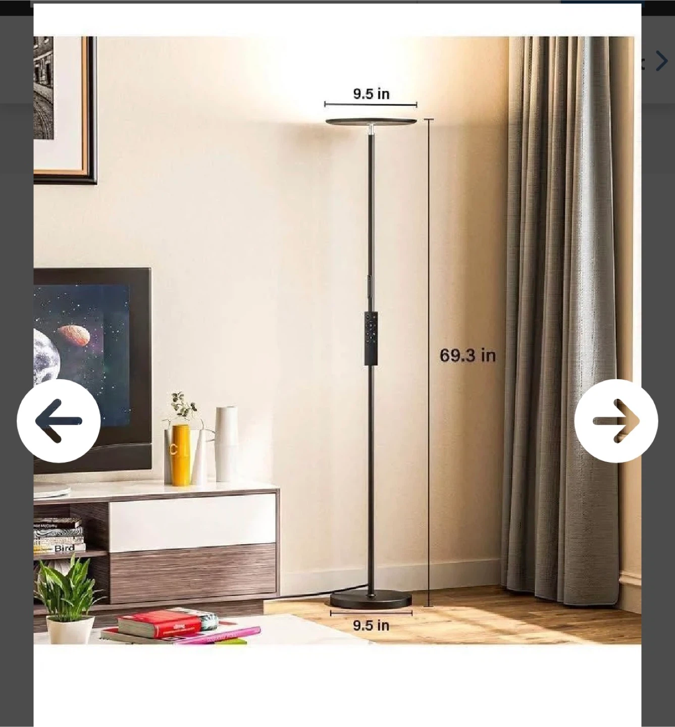 LED Floor Lamp with Remote Control - photo 2