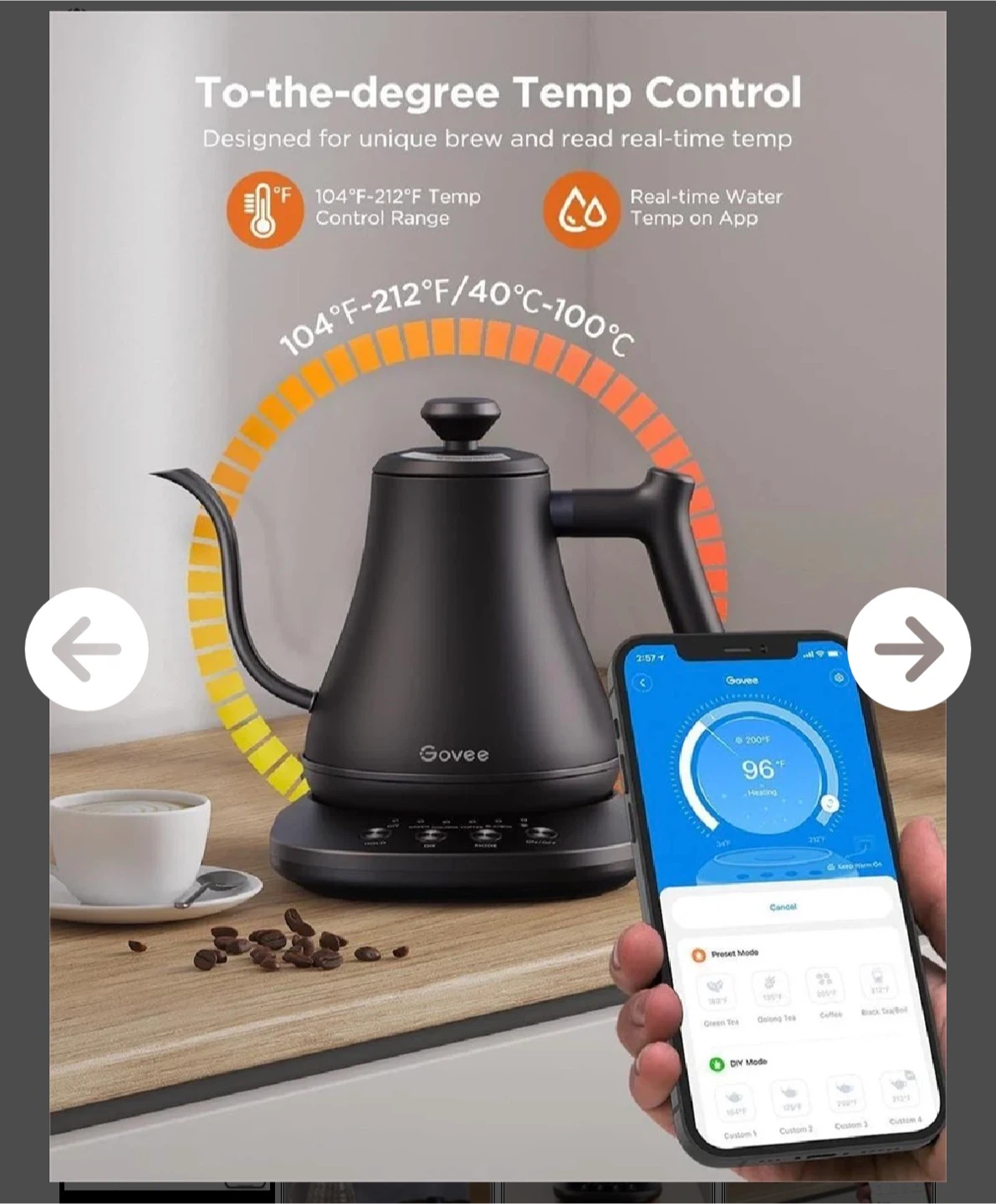 Govee Smart Kettle with Temperature Control - photo 4
