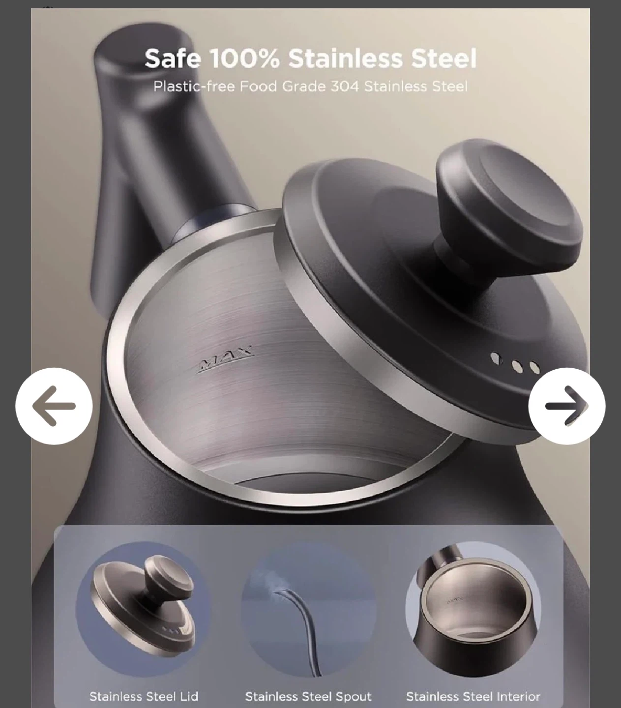 Govee Smart Kettle with Temperature Control - photo 5