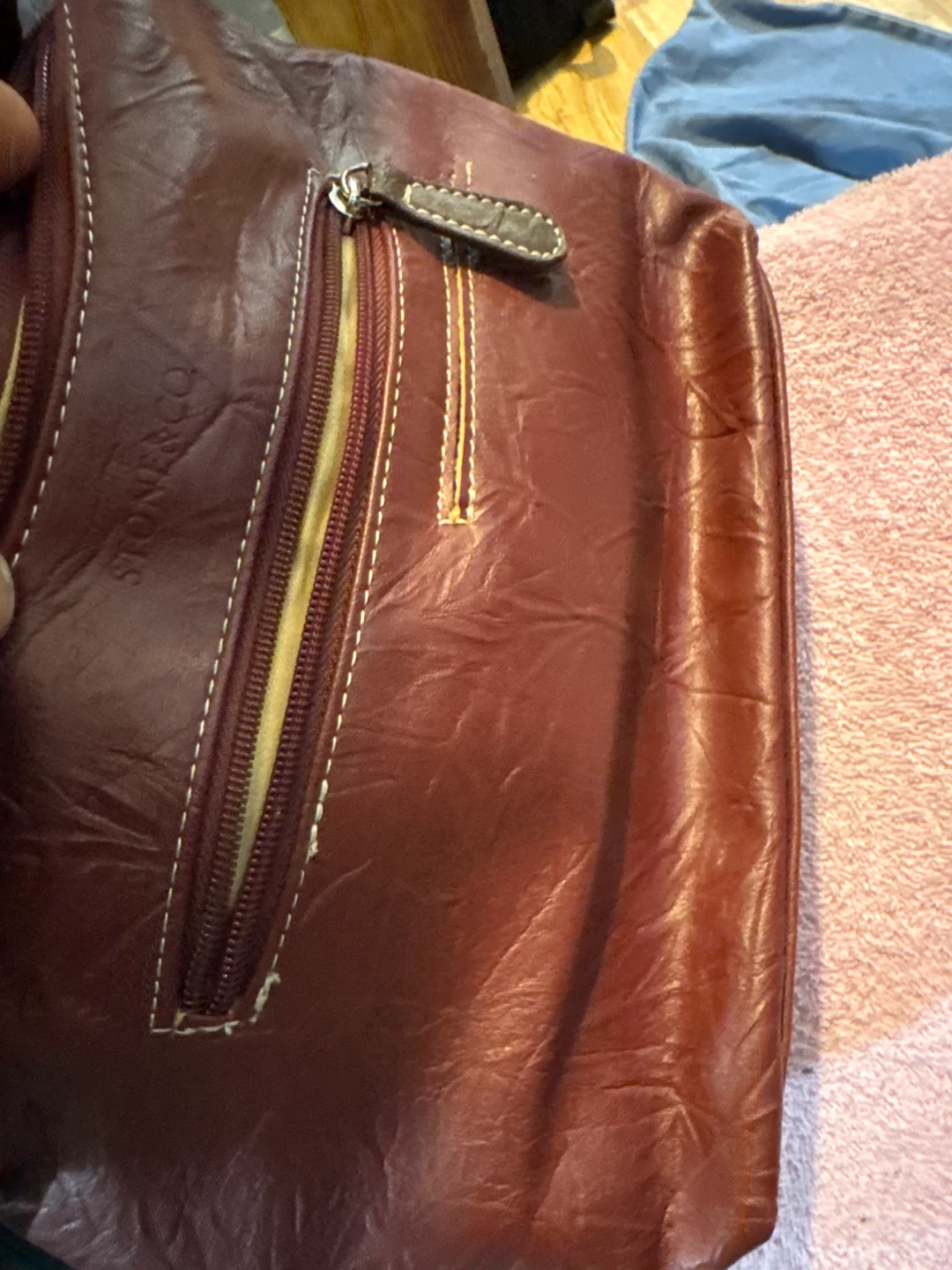 Stone & Co. Burgundy Shoulder Bag - photo 5