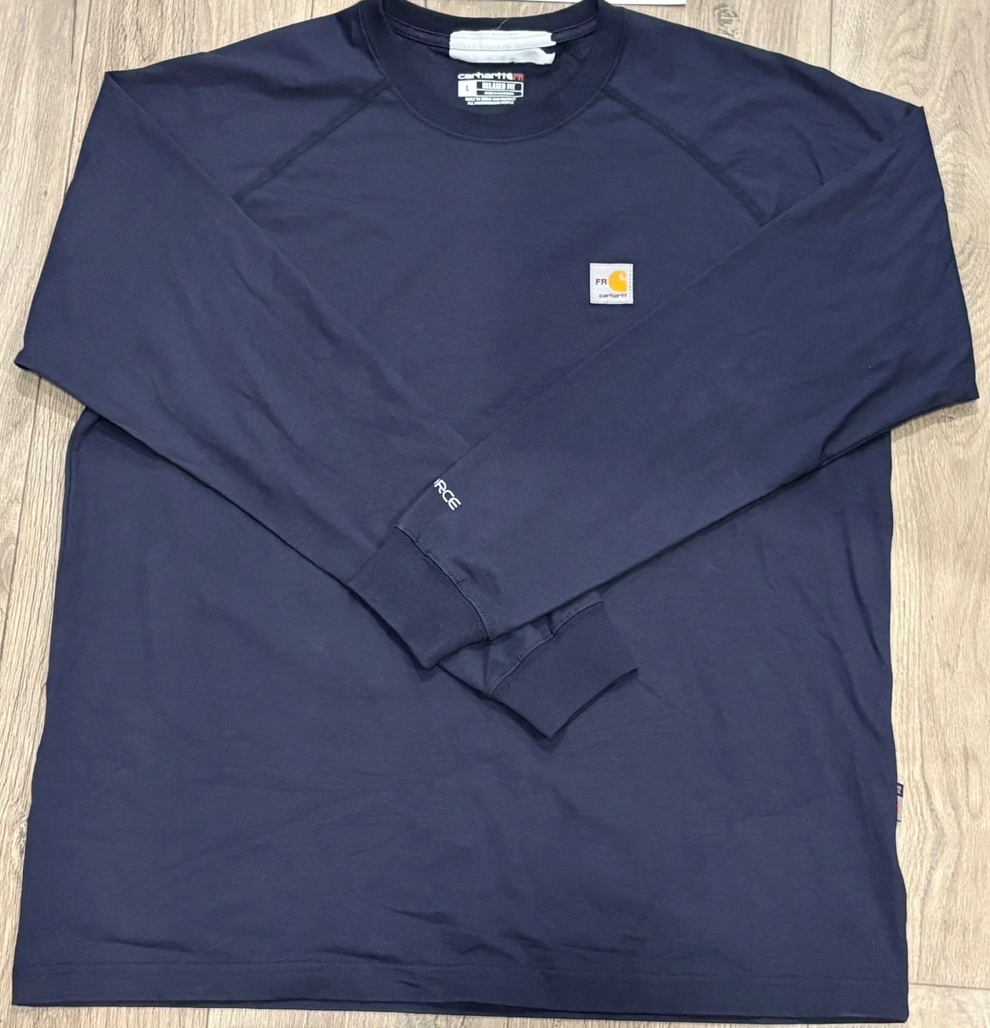 Carhartt FR Relaxed Fit Long Sleeve T-Shirt - Navy - Size L - photo 2