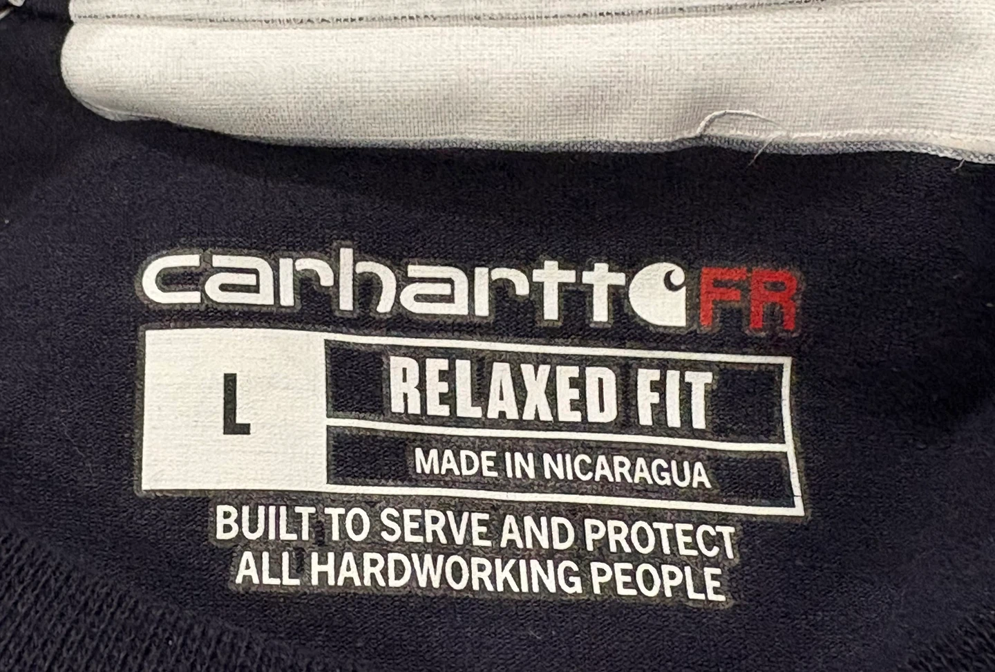 Carhartt FR Relaxed Fit Long Sleeve T-Shirt - Navy - Size L - photo 3